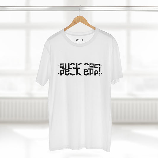 WND Unisex Staple Tee with a FCK OFF secret message